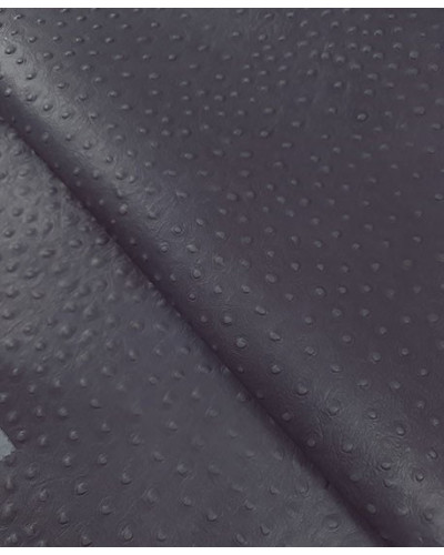 Dark Grey Ostrich Embossed Relief