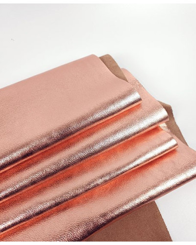 Rose Gold 8027 Metallic Milled Calf Soft 2