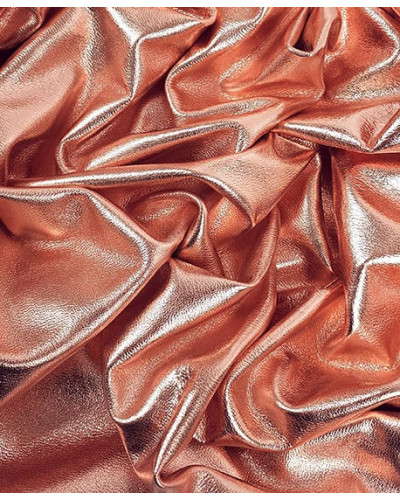 Rose Gold 8027 Metallic Milled Calf Soft